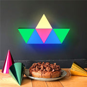 Splicing Triangle Modular LED decorative RGB lights with mobile app control and USB sockets
