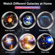 Planetarium Projector Pro for Bedroom, 13 in 1 Star Projector Galaxy Light, Ceiling Night Light Milky Way Mood Lighting with Timer, LED Space Galaxy Lamp Bedroom Room Decor for Adults Kids - White