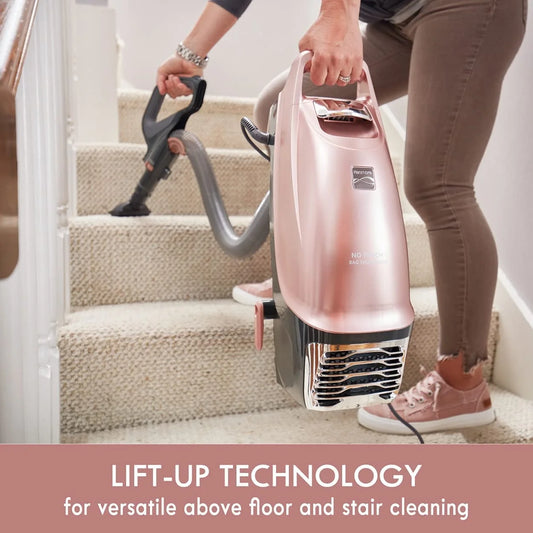 BU4050 Intuition Bagged Upright Vacuum, Liftup Cleaner with Hair Eliminator Brushroll, Pet Handi-Mate for Carpet, Hard Floor, Rose Gold