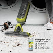 VACMOP Cordless Hard Floor Vacuum Mop, for Tile, Vinyl, Laminate, Wood, with (4) Disposable VACMOP Pads, 12-Oz  Multi-Surface Cleaner, VM200