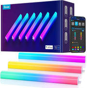Govee Glide Wall Lights, RGBIC LED Light, Smart Gaming Light Compatible with Smartthings, RGB Lights Bar, LED Wall Lights for Bedroom, 2 Panels Set (3 Sections/Panel), Not Flexible