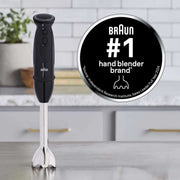 Braun MQ5000 Vario Hand Blender Stick – 21-Speed Handheld Immersion Blender with Turbo Boost, Stainless Steel Blades, Splashcontrol, Easyclick System, 400W, Hand Blenders for Smoothies