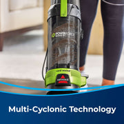Powerforce Helix Turbo Rewind Pet, Upright Vacuum, Pet Friendly, Automatic Cord Rewind, Powerful Pet Hair Pickup, Extra-Wide Cleaning Path, 3333, Black & Green