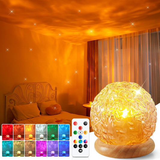 Ambient Lighting, 216 Modes Mood Lighting, 3-In-1 Sunset Lamp & Ocean Lamp & Northern Lights Projector with Remote,Led Lights for Bedroom, Room Lights for Bedroom Decor, Girl Gift