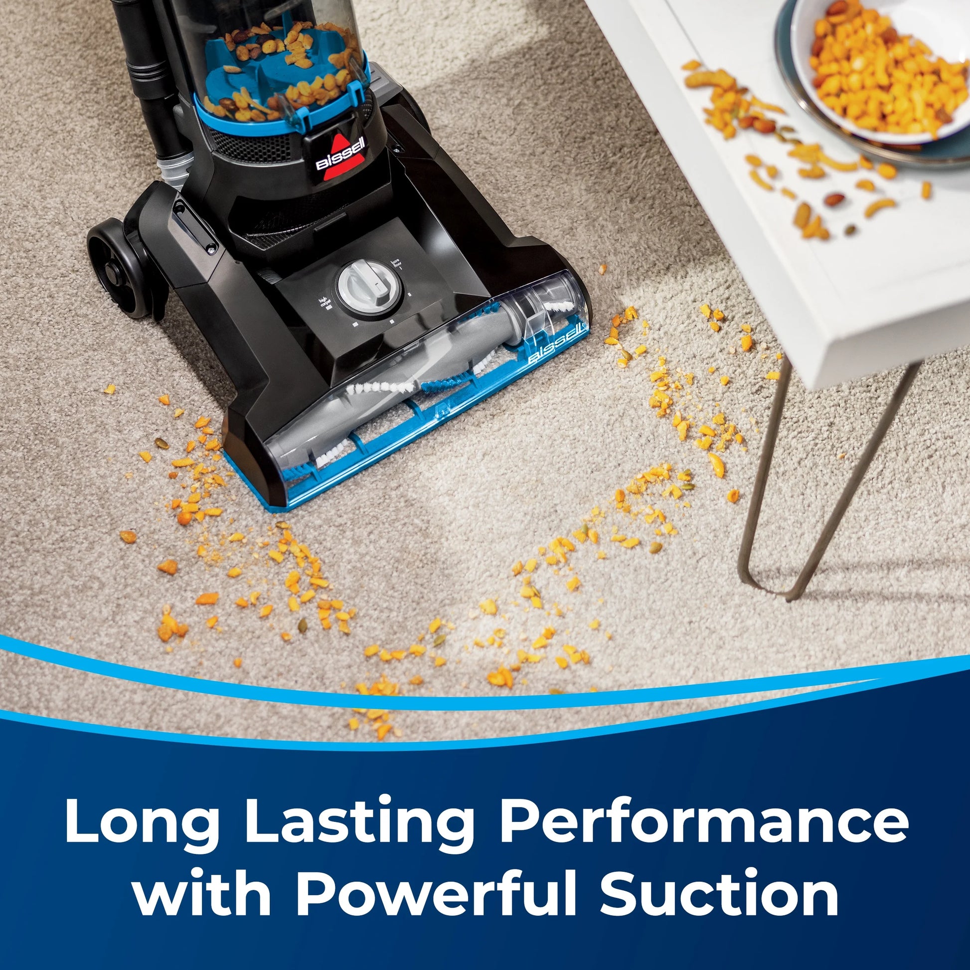 Powerforce Helix, Bagless, Upright Vacuum, Pet Friendly, Scatter-Free Technology, Helix Dirt Separation System, Lightweight, 3313, Blue & Black