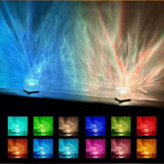 Ocean Wave Projector Light, 16-Color LED Shower Lamp with Remote, 3D Water Ripple Projection, Romantic Ambient Lighting for Kids Room, Relaxation, Bedroom, Bathroom & Night Light