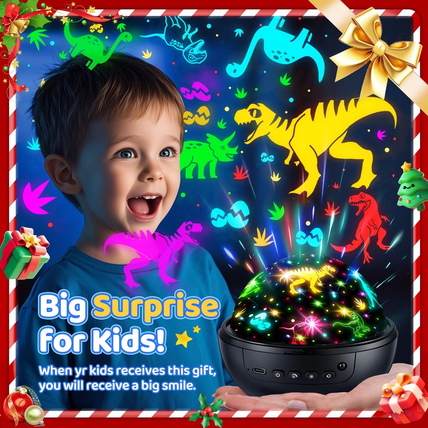 Night Light for Kids,93 Lighting+3 Films Kids Night Light Projector,Remote+Dimmable Star Projector,360° Ceiling Stars Glow in the Dark Stars,Christmas Gifts for 4 Year Old Boy Birthday Gift