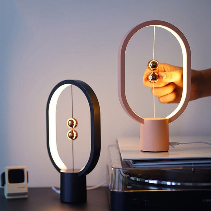 Mini smart magnetic switch USB suspended LED bedside table lamp with floating switch and modern design