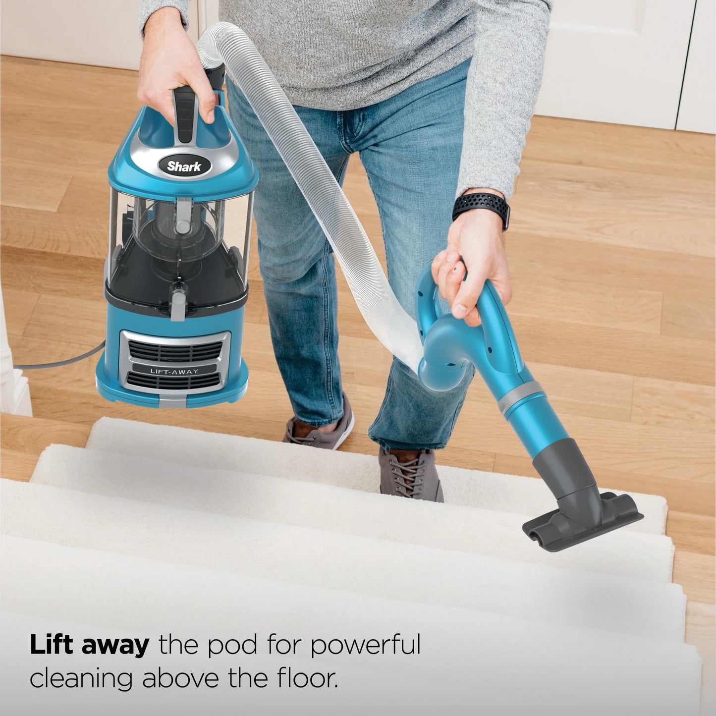 Navigator Lift-Away Upright Vacuum, Pet Friendly, Bristle Brushroll, NV380 Teal