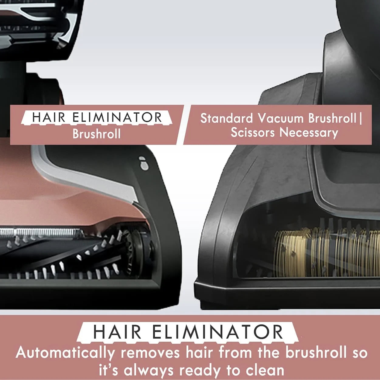 BU4050 Intuition Bagged Upright Vacuum, Liftup Cleaner with Hair Eliminator Brushroll, Pet Handi-Mate for Carpet, Hard Floor, Rose Gold