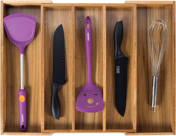 Acacia Kitchen Drawer Organizer Expandable