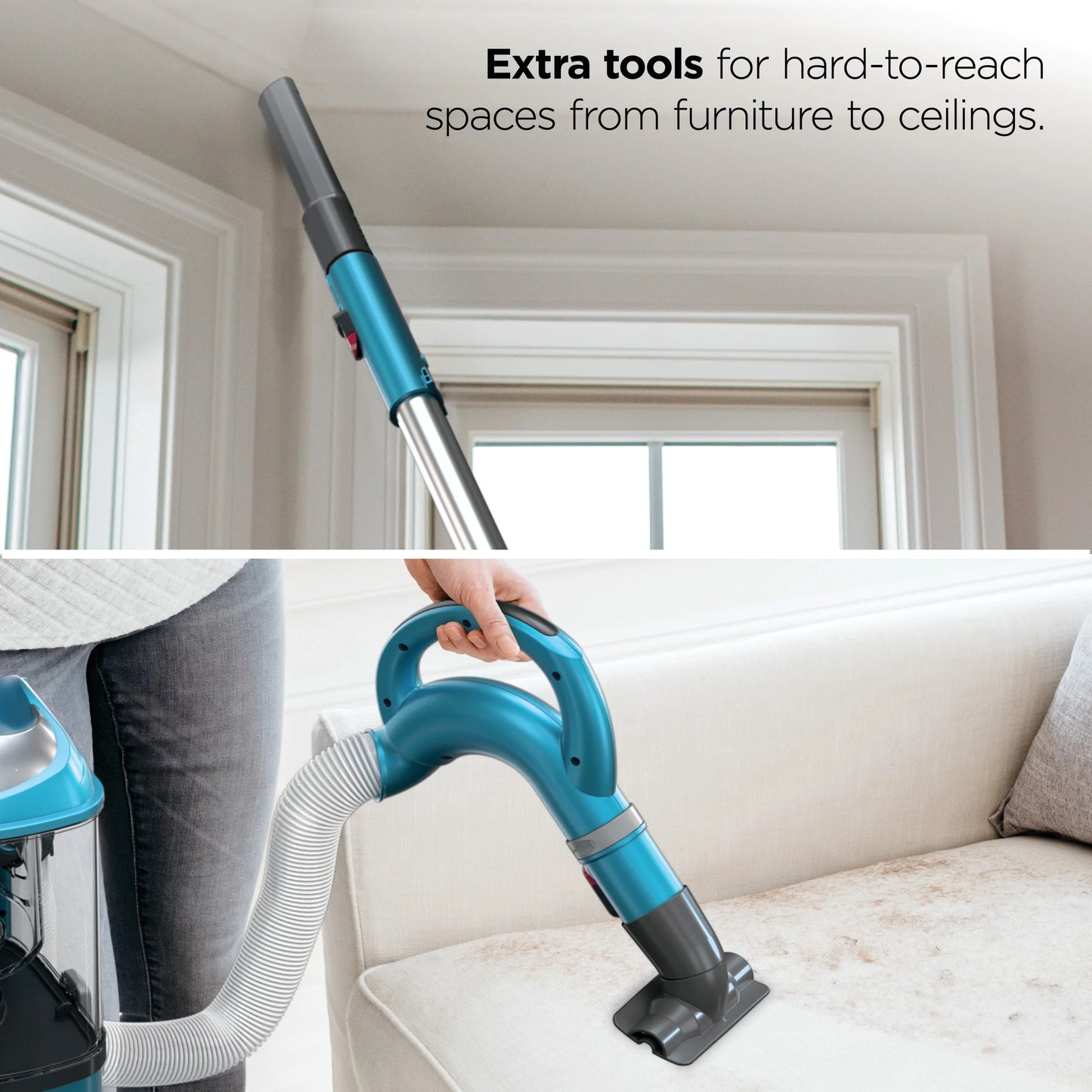 Navigator Lift-Away Upright Vacuum, Pet Friendly, Bristle Brushroll, NV380 Teal