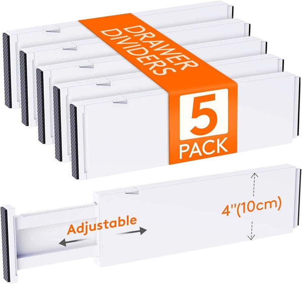 5 Pack 4" High Drawer Dividers
