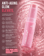 PDRN Pink Collagen Volume Multi Balm | All in One Volufiline, PDRN, NAD Stick for Youthful-Looking, Helping Look of Fine Lines, Firming Care, Anti-Aging Care | for Under-Eyes, Neck, Forehead, Smile Lines, Lip Care | Korean Skincare